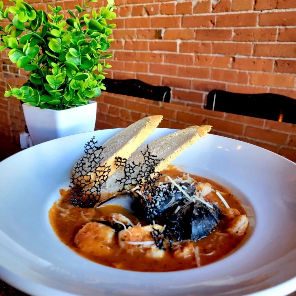 Seasonal appetizer artfully plated