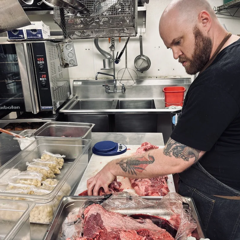 Wine tasting event with glasses lined up